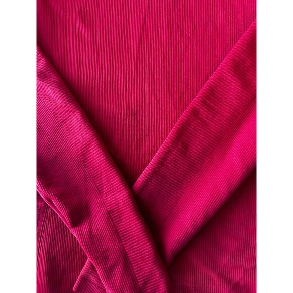 ATHLETA Turtleneck Red Striped Flurry Base Layer Running Thumbholes Size Med. - Picture 2 of 7